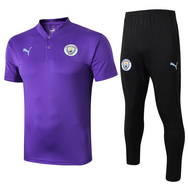 Polo Conjunto Completo Manchester City 2019-2020 Purpura